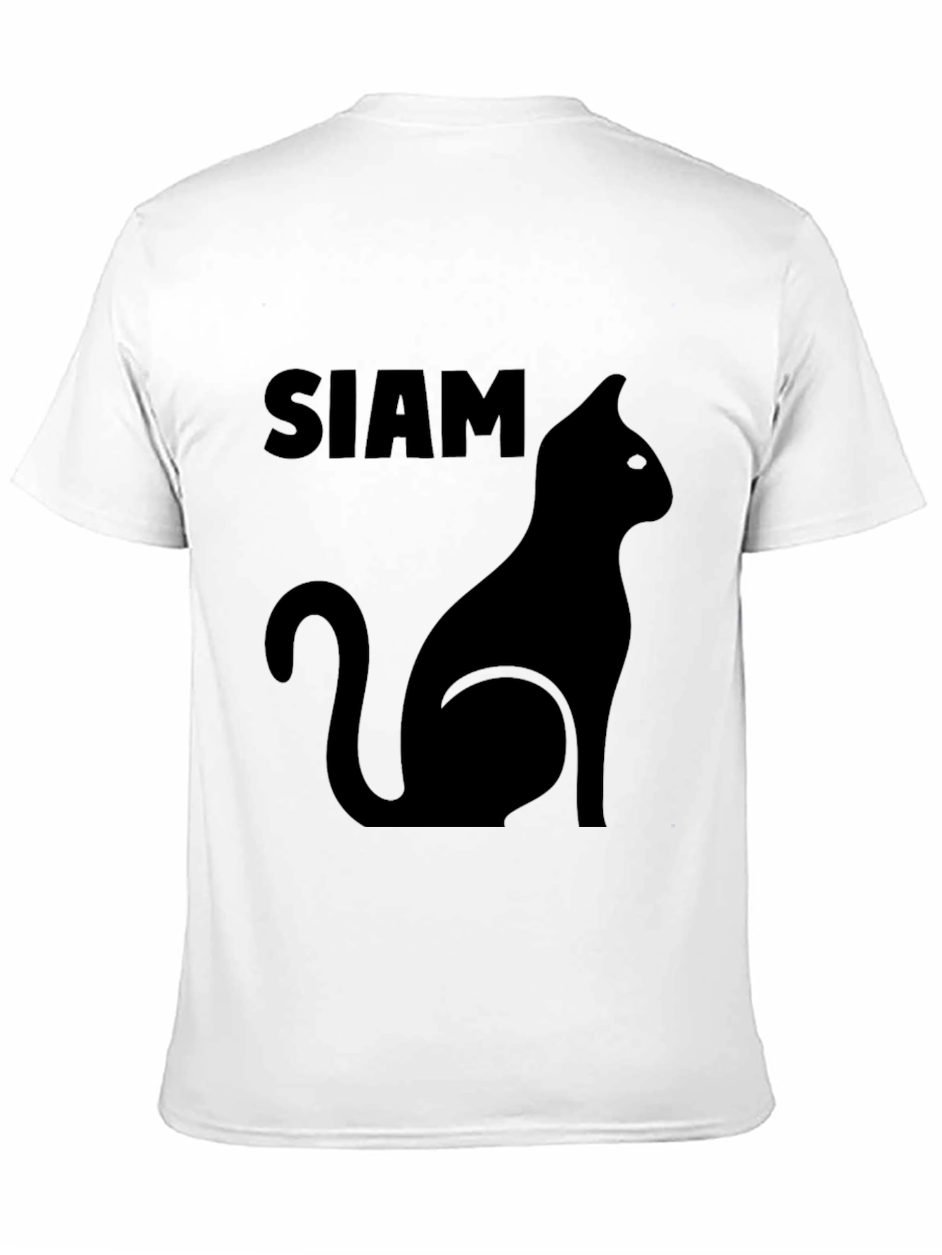 Camiseta Negra Siam Cat