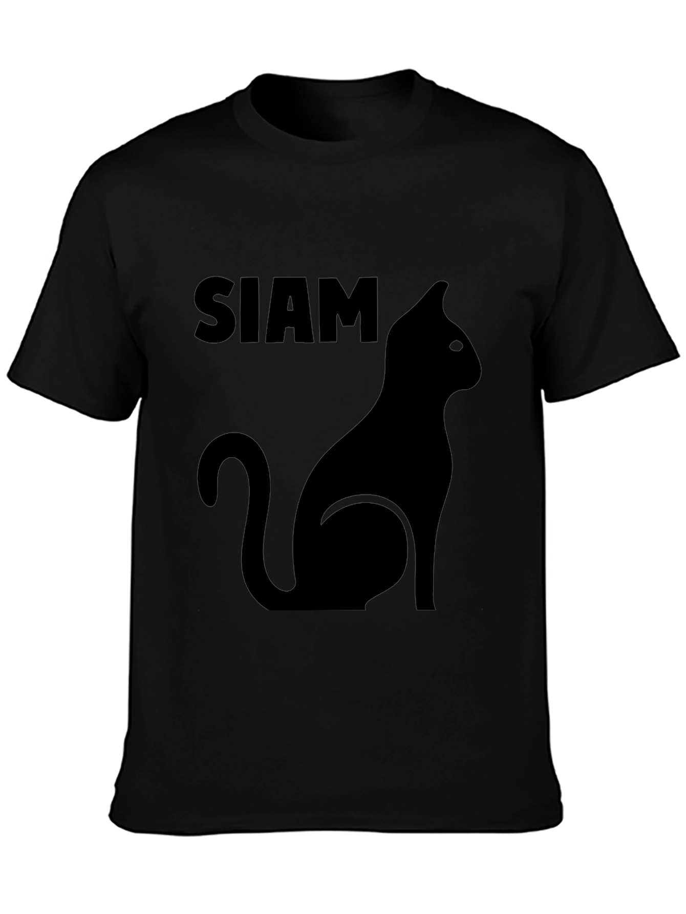Camiseta Negra Siam Cat