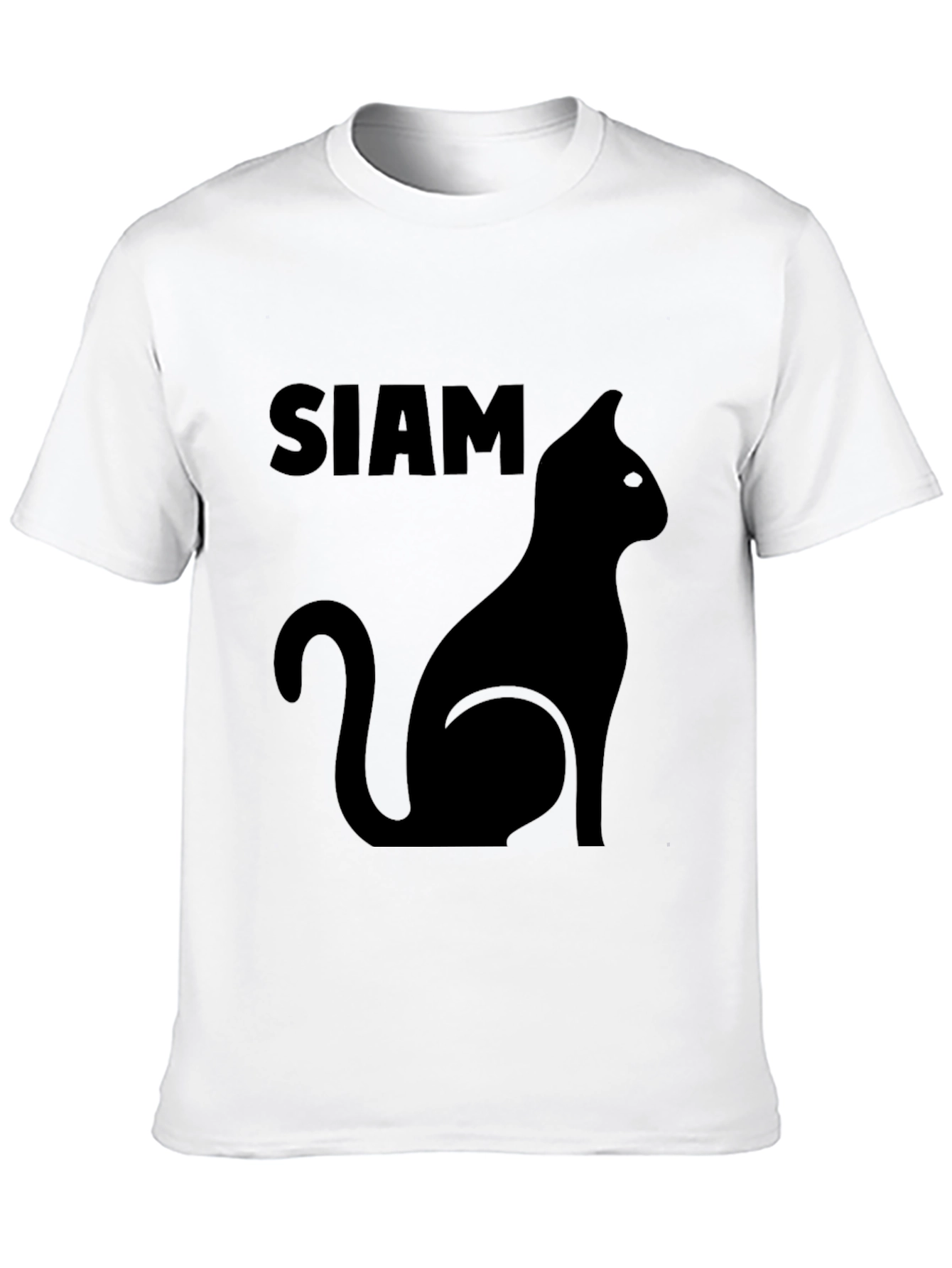 Camiseta Negra Siam Cat