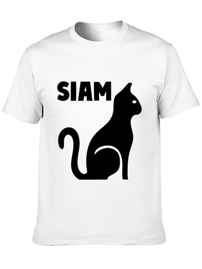 Camiseta Negra Siam Cat
