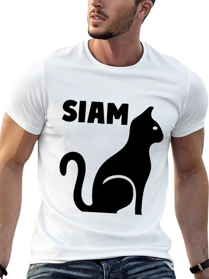 Camiseta Negra Siam Cat