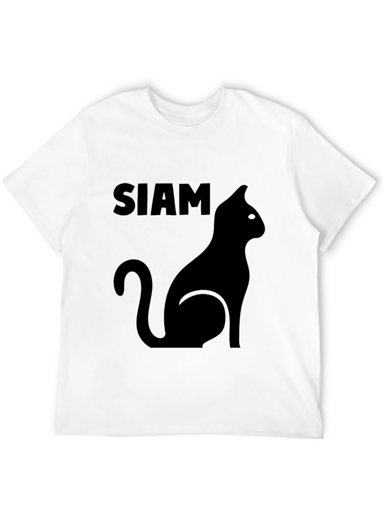 Camiseta Negra Siam Cat
