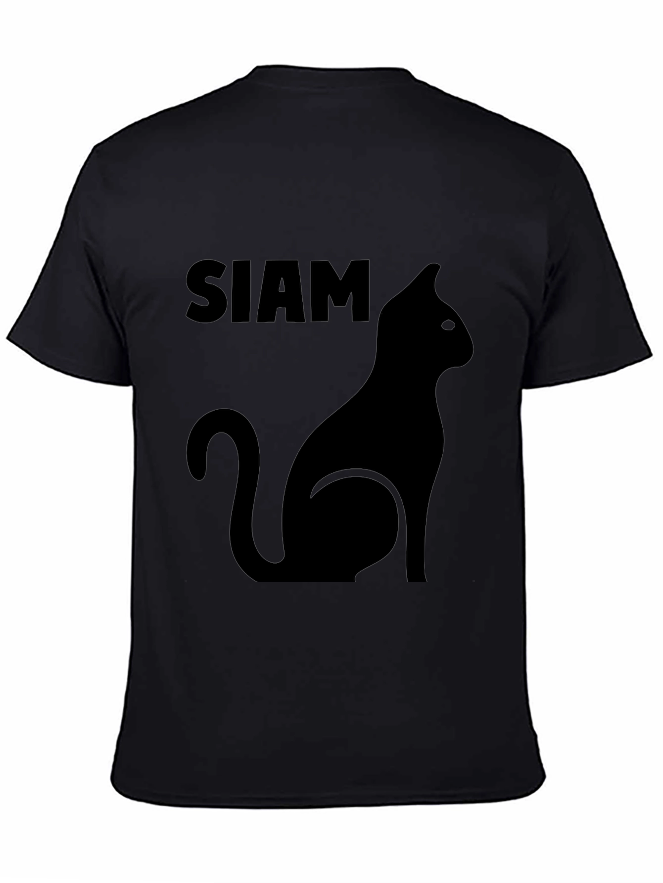Camiseta Negra Siam Cat