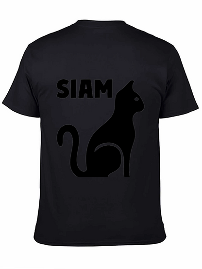 Camiseta Negra Siam Cat