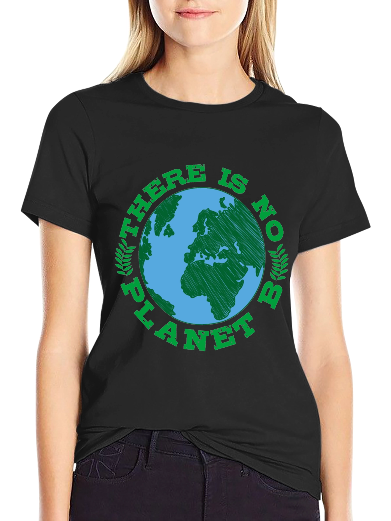 Camiseta Negra No hay Planeta B - Conciencia Ecológica