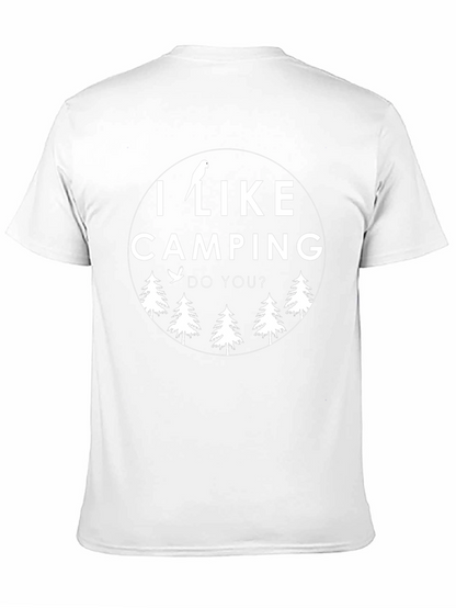 Camiseta Negra Unisex: I Like Camping Do You?