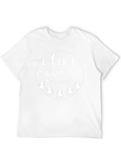 Camiseta Negra Unisex: I Like Camping Do You?