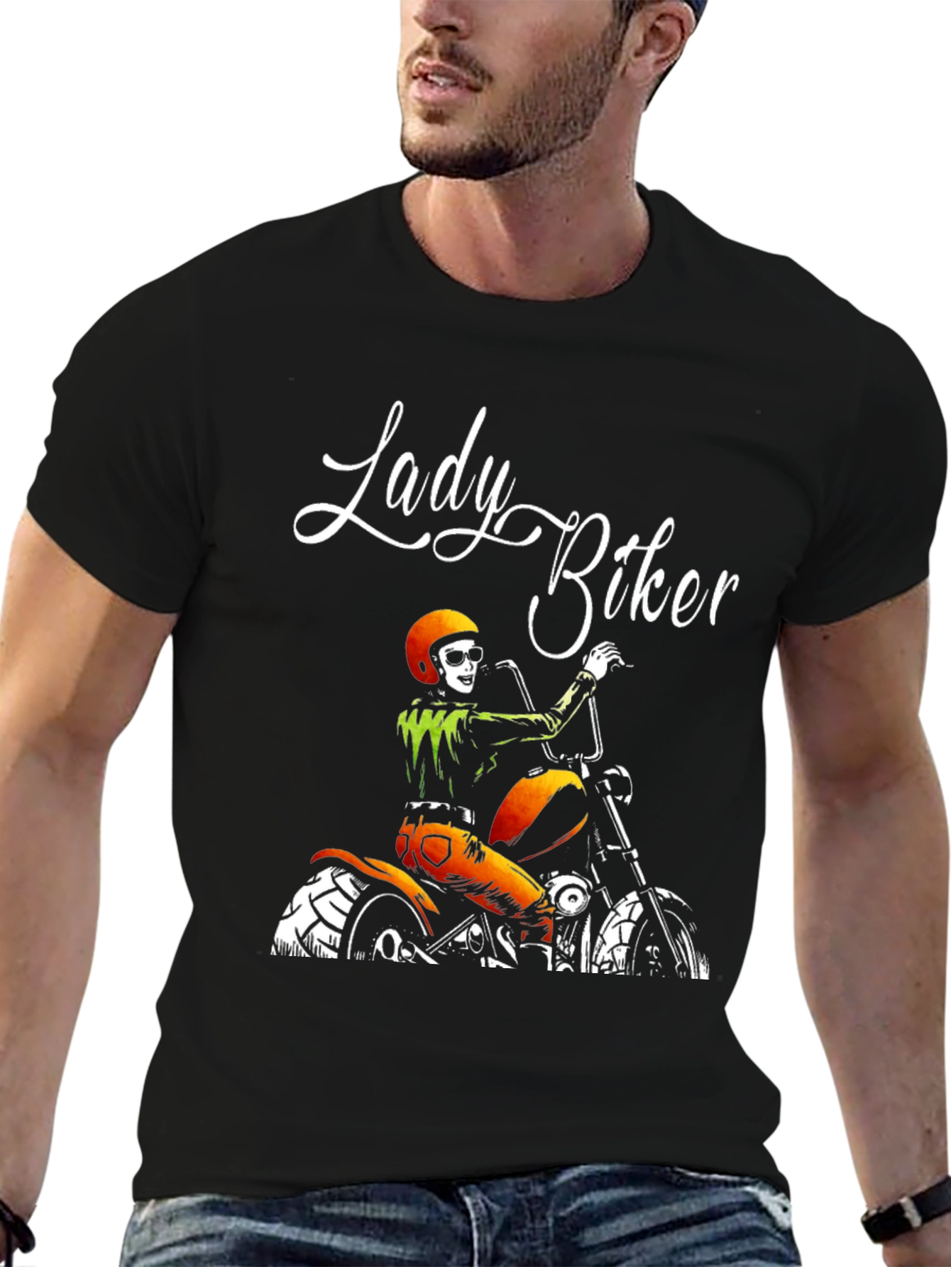 Camiseta Lady Biker para Amantes de las Motos