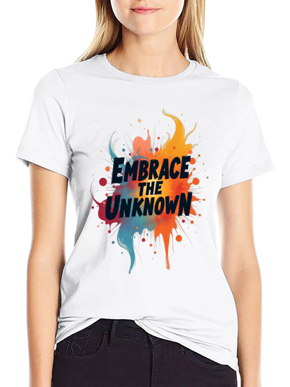 Camiseta Negra Abraza lo Desconocido