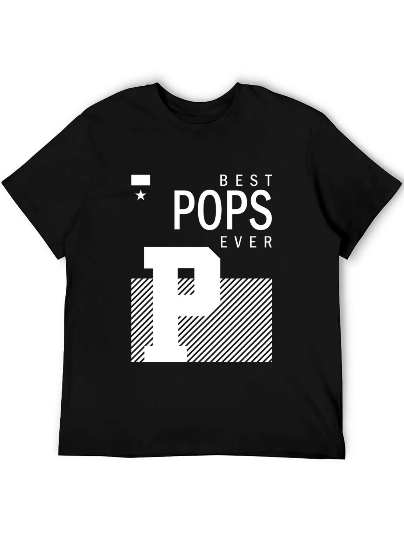 Camiseta Negra Best Pops Ever para Papá