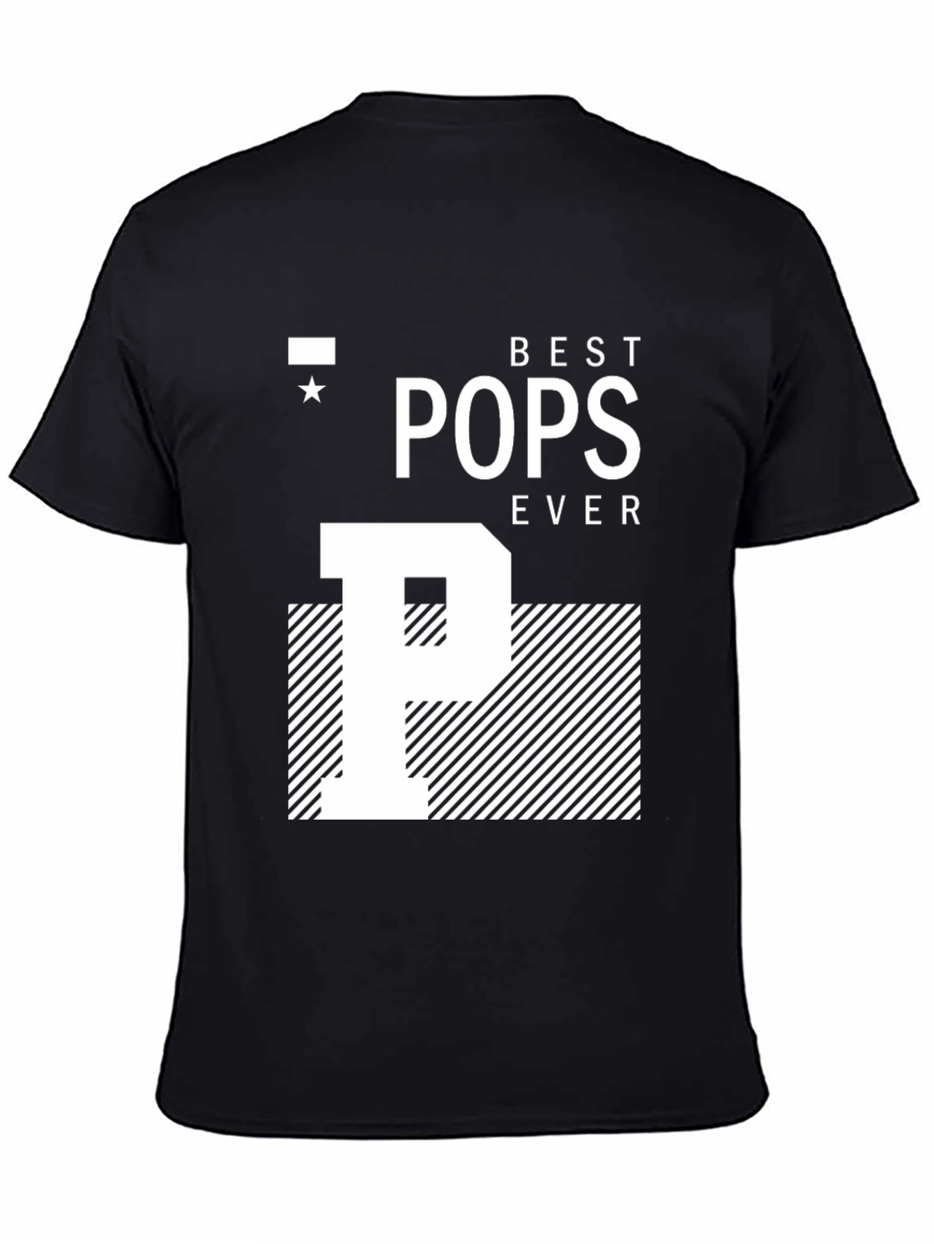 Camiseta Negra Best Pops Ever para Papá