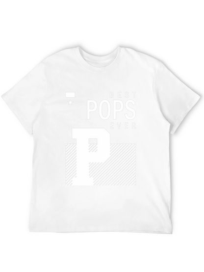 Camiseta Negra Best Pops Ever para Papá