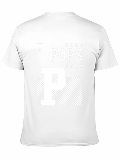 Camiseta Negra Best Pops Ever para Papá