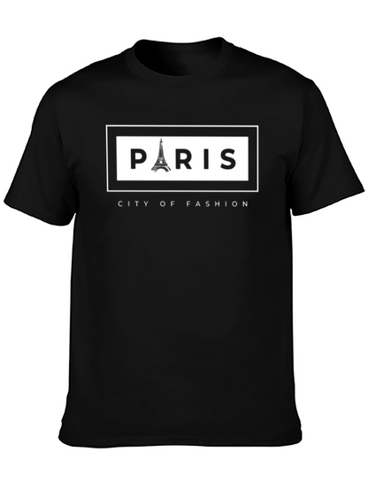Camiseta Paris Ciudad de la Moda para Hombre
