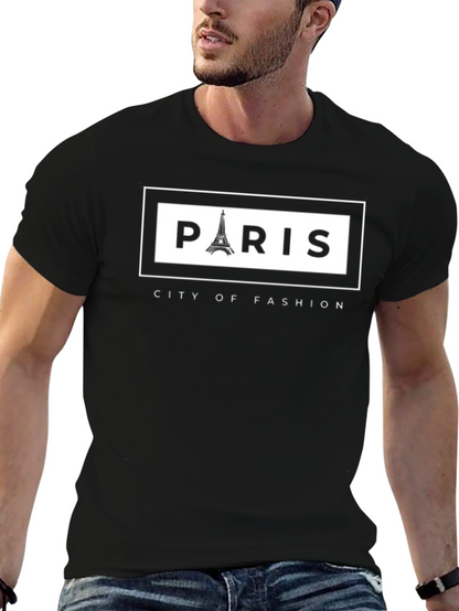 Camiseta Paris Ciudad de la Moda para Hombre