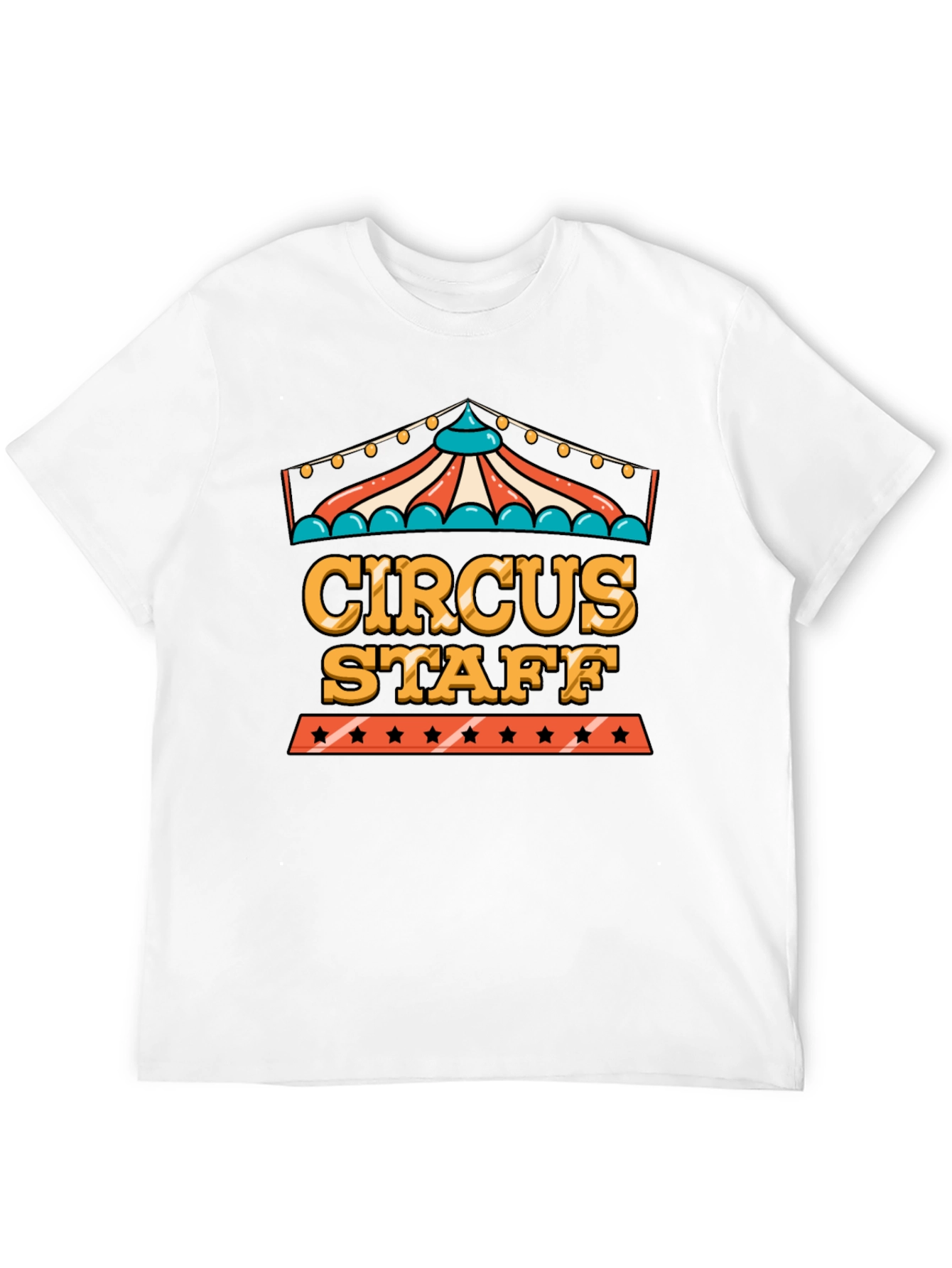 Camiseta Negra Circus Staff - Diseño Divertido