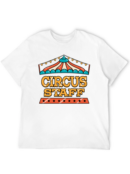 Camiseta Negra Circus Staff - Diseño Divertido