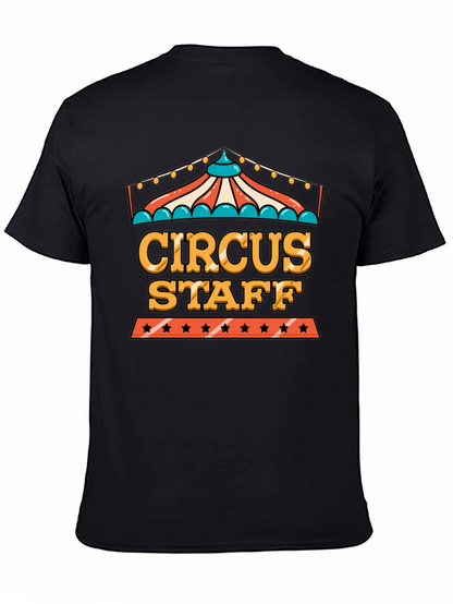 Camiseta Negra Circus Staff - Diseño Divertido