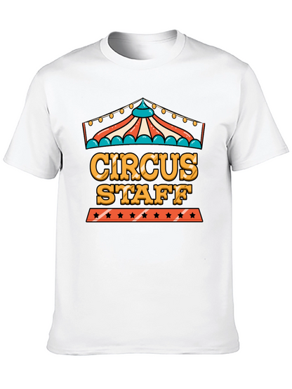Camiseta Negra Circus Staff - Diseño Divertido