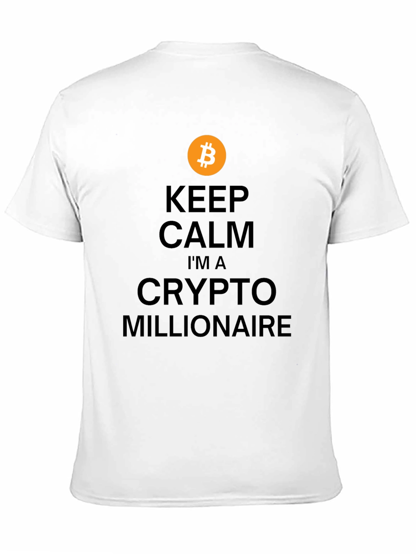 Camiseta Bitcoin: Crypto Millonario - Mantén la Calma