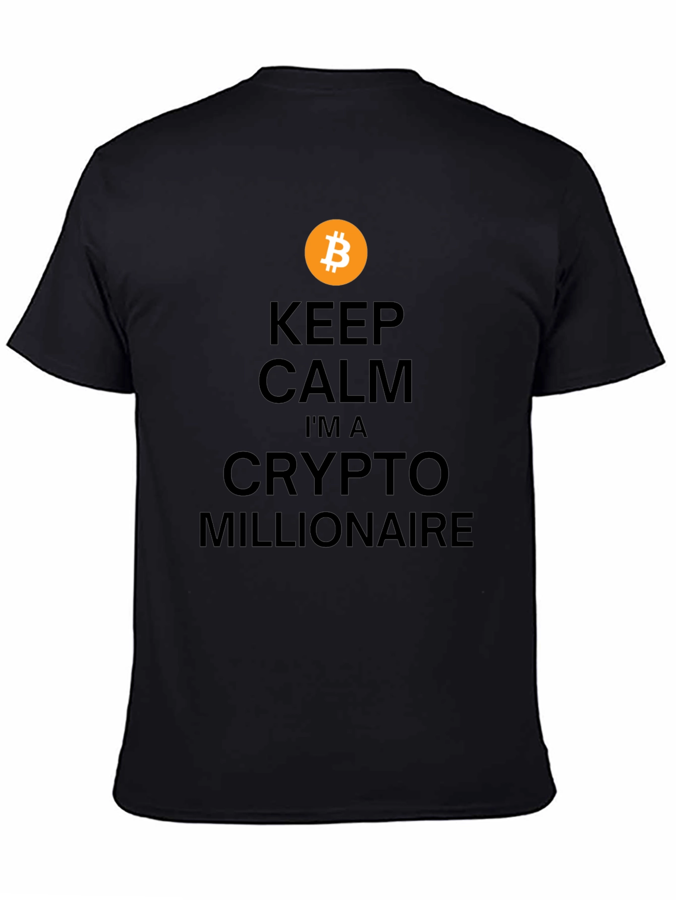 Camiseta Bitcoin: Crypto Millonario - Mantén la Calma