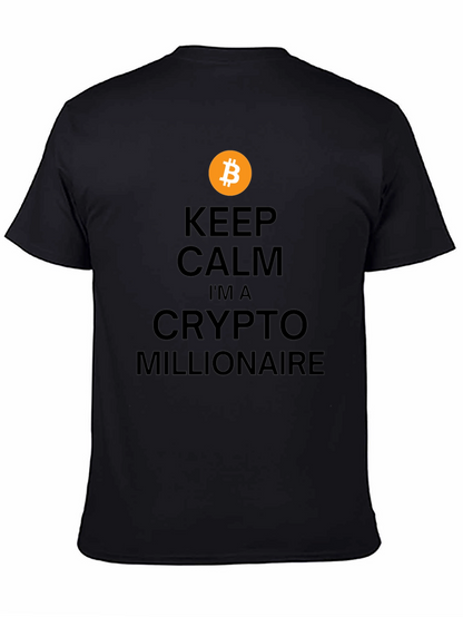 Camiseta Bitcoin: Crypto Millonario - Mantén la Calma