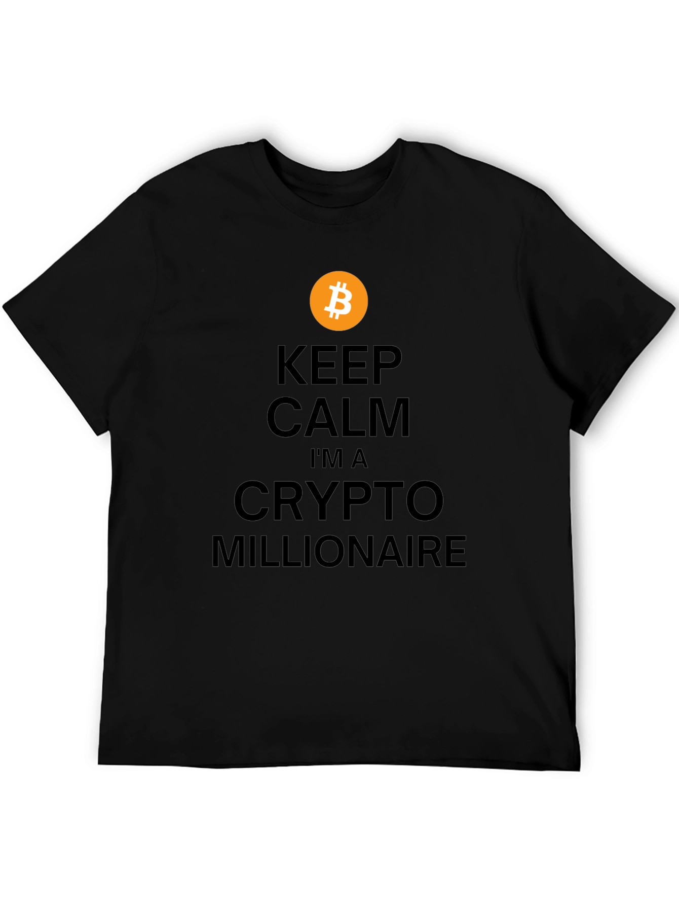 Camiseta Bitcoin: Crypto Millonario - Mantén la Calma