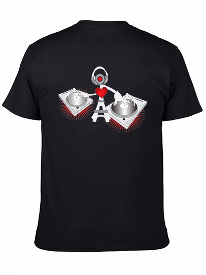 Camiseta Negra DJ Eiffel Love