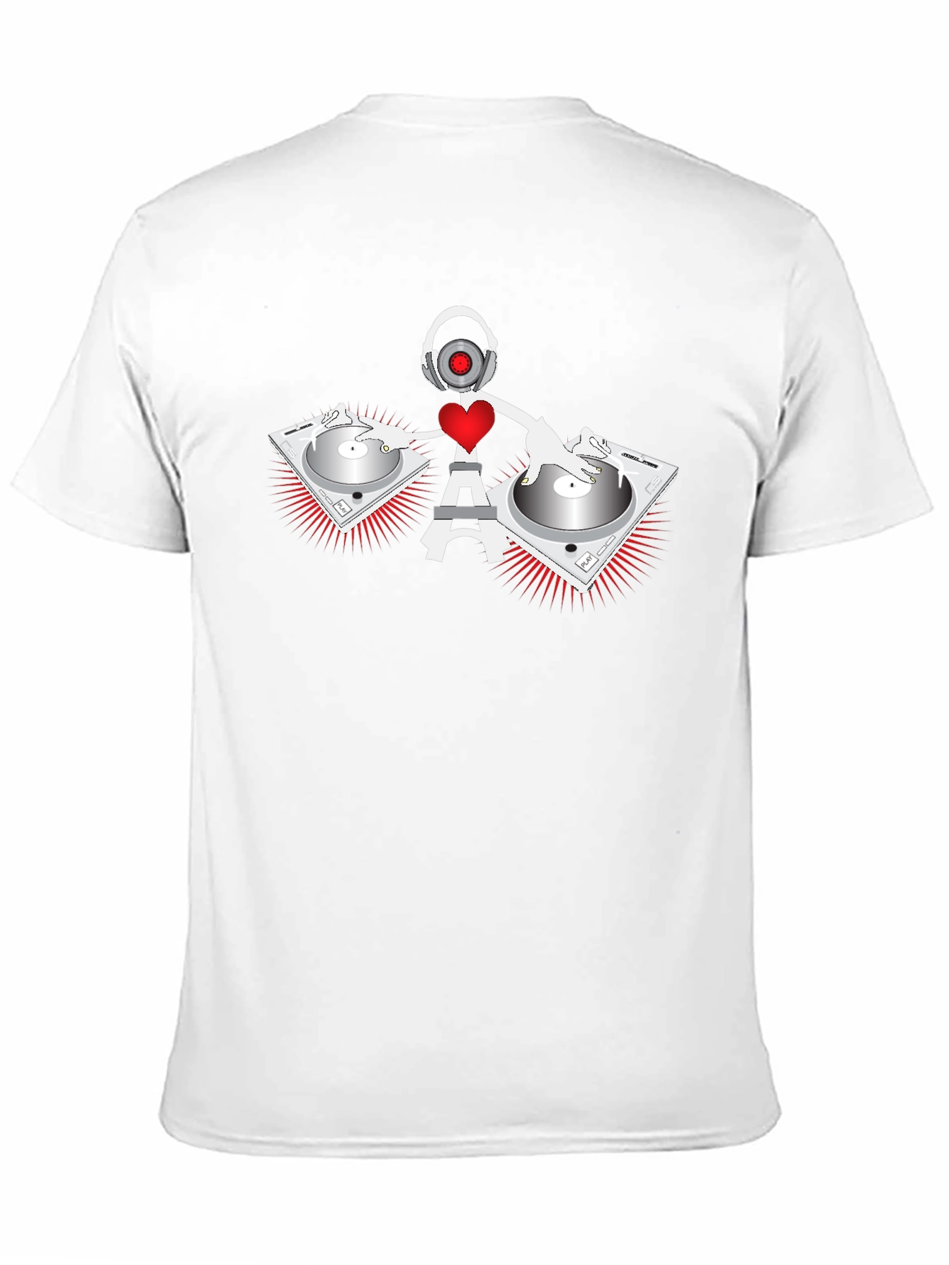 Camiseta Negra DJ Eiffel Love