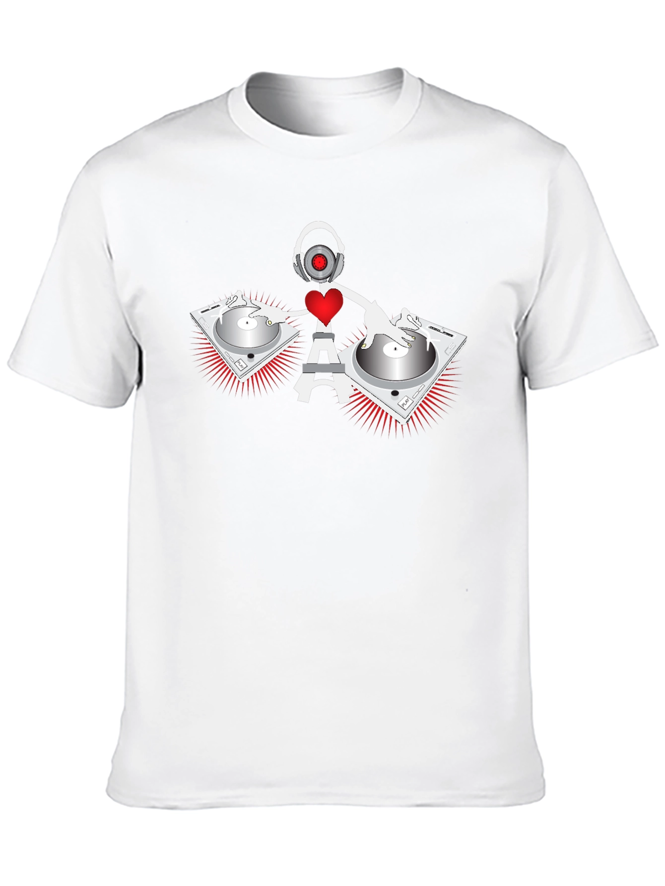 Camiseta Negra DJ Eiffel Love