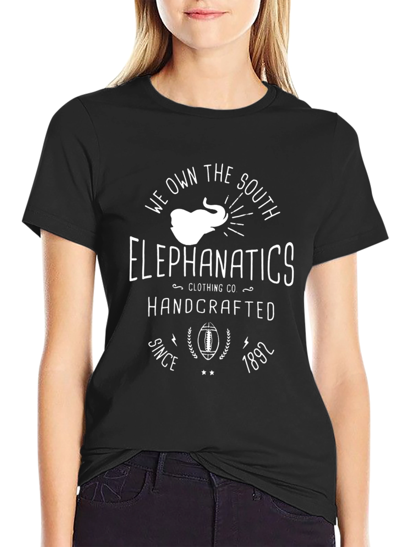 Camiseta Negra Elephanatics We Own the South