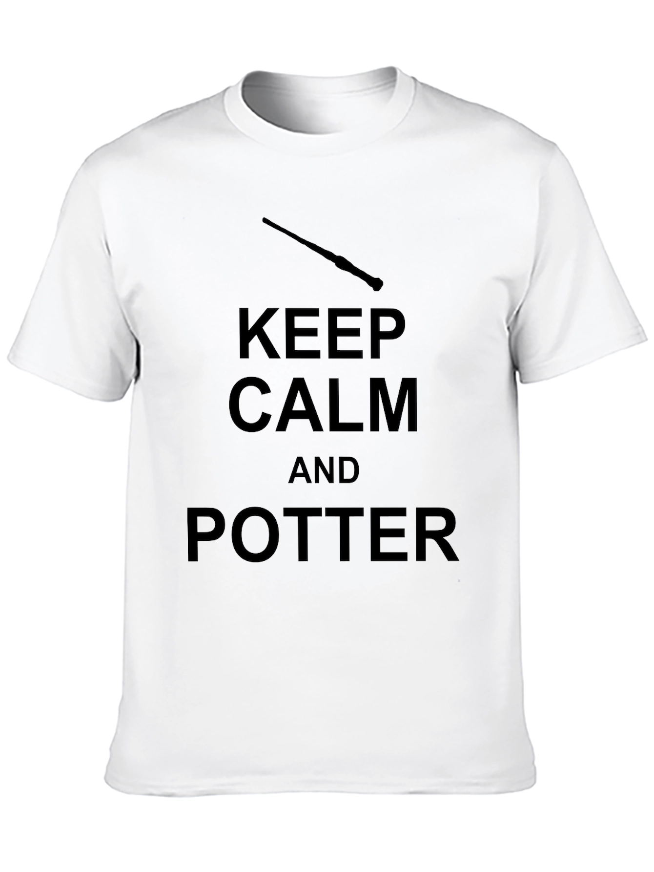 Camiseta Negra Keep Calm and Potter