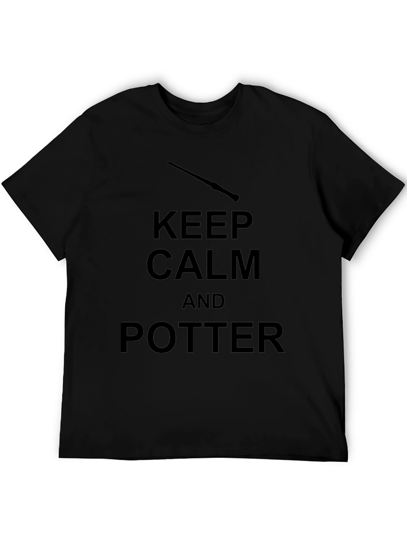 Camiseta Negra Keep Calm and Potter