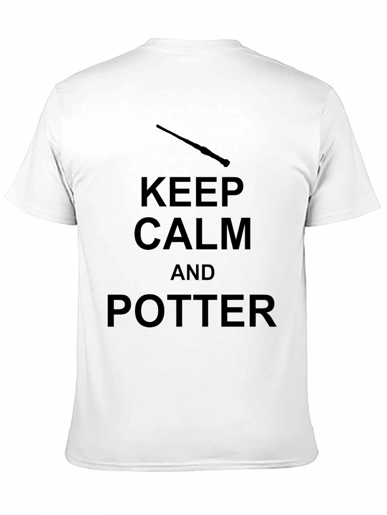 Camiseta Negra Keep Calm and Potter