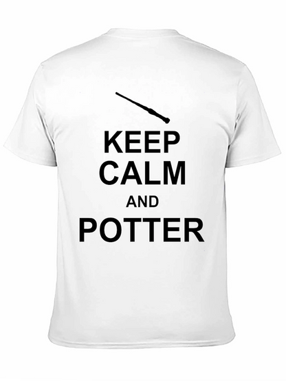 Camiseta Negra Keep Calm and Potter