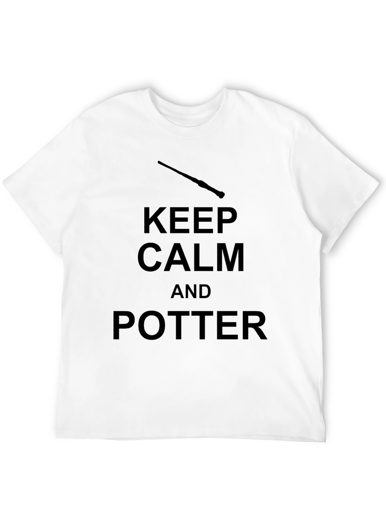 Camiseta Negra Keep Calm and Potter