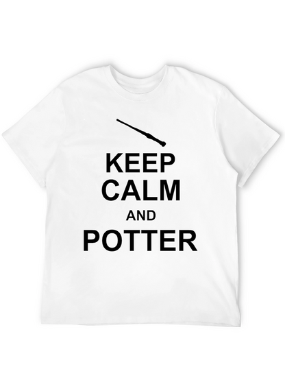 Camiseta Negra Keep Calm and Potter