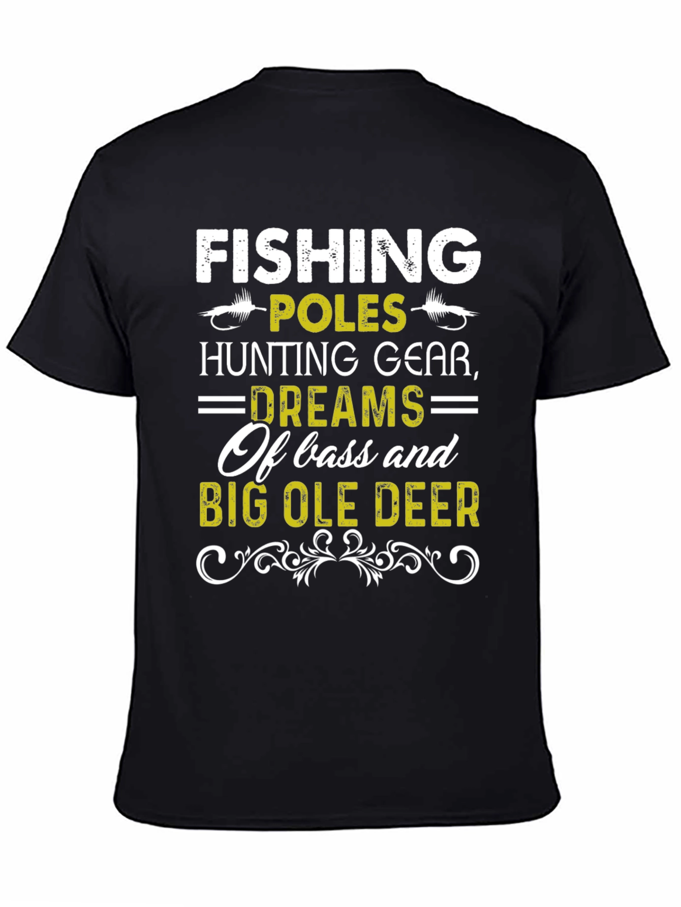 Camiseta Hombre Pesca Caza y Sueños
