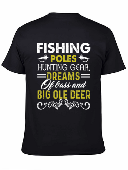 Camiseta Hombre Pesca Caza y Sueños