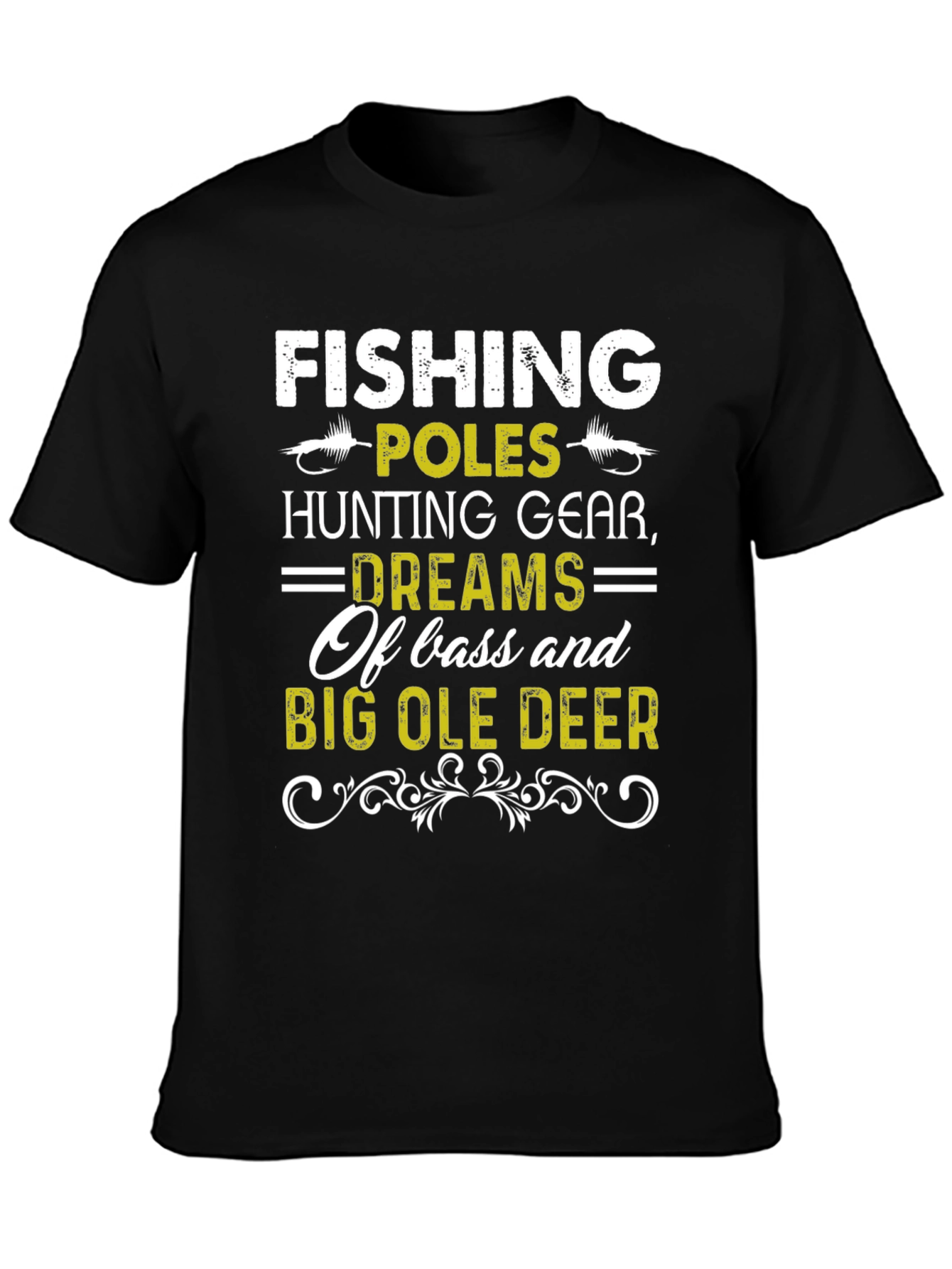 Camiseta Hombre Pesca Caza y Sueños