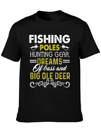 Camiseta Hombre Pesca Caza y Sueños