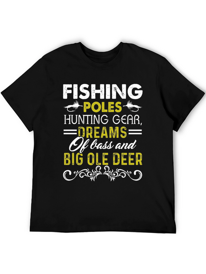 Camiseta Hombre Pesca Caza y Sueños