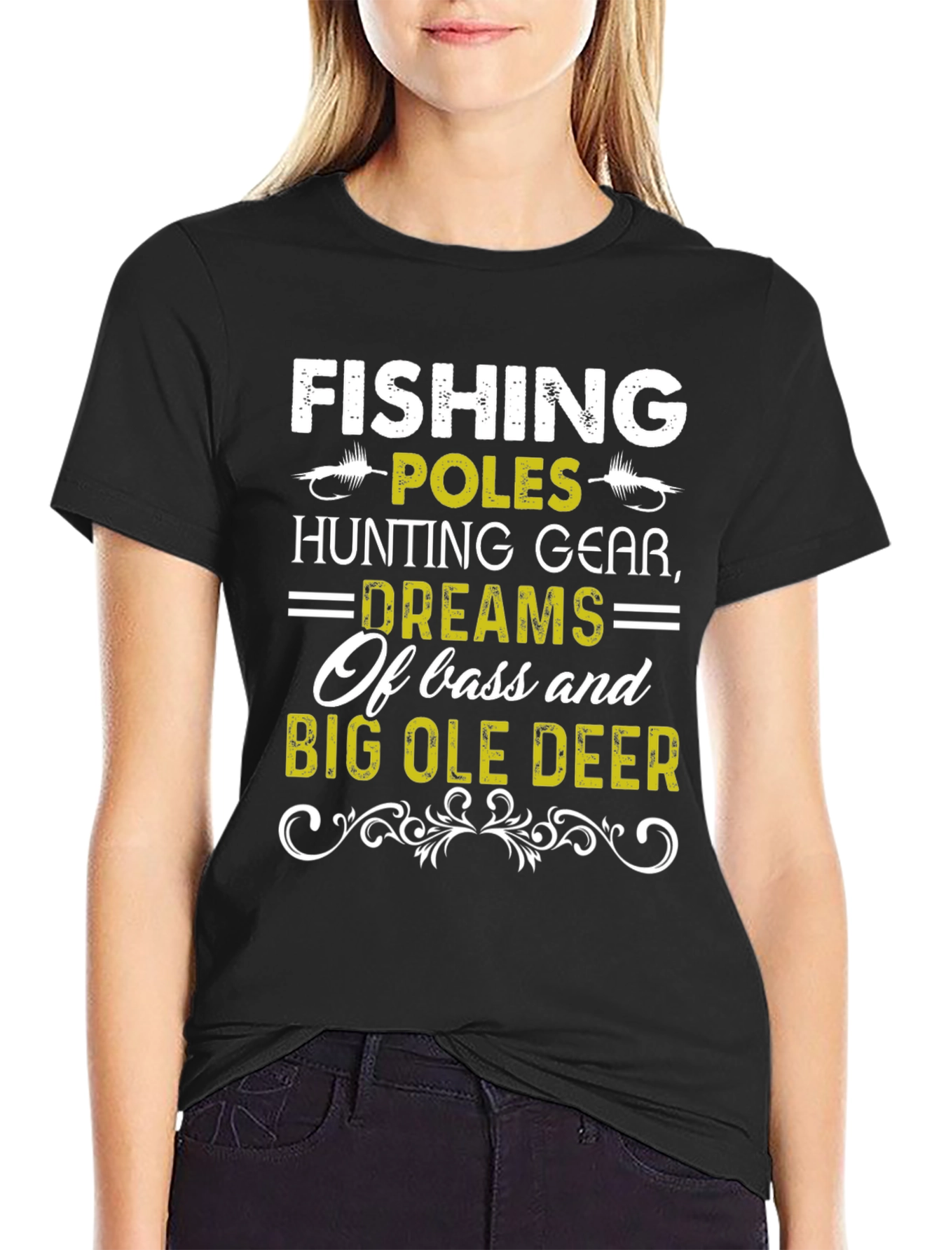 Camiseta Hombre Pesca Caza y Sueños