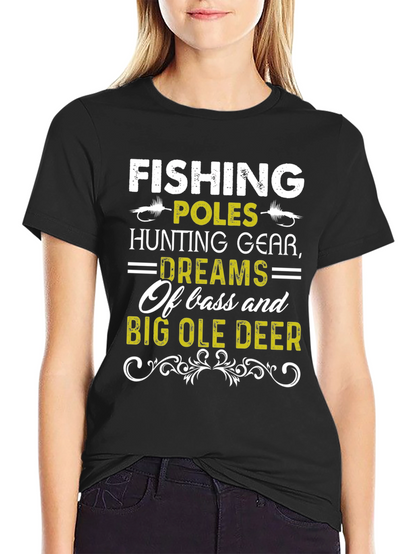Camiseta Hombre Pesca Caza y Sueños