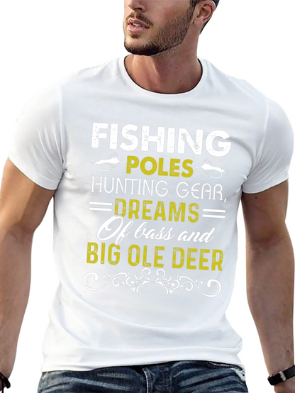 Camiseta Hombre Pesca Caza y Sueños