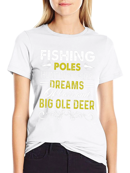 Camiseta Hombre Pesca Caza y Sueños