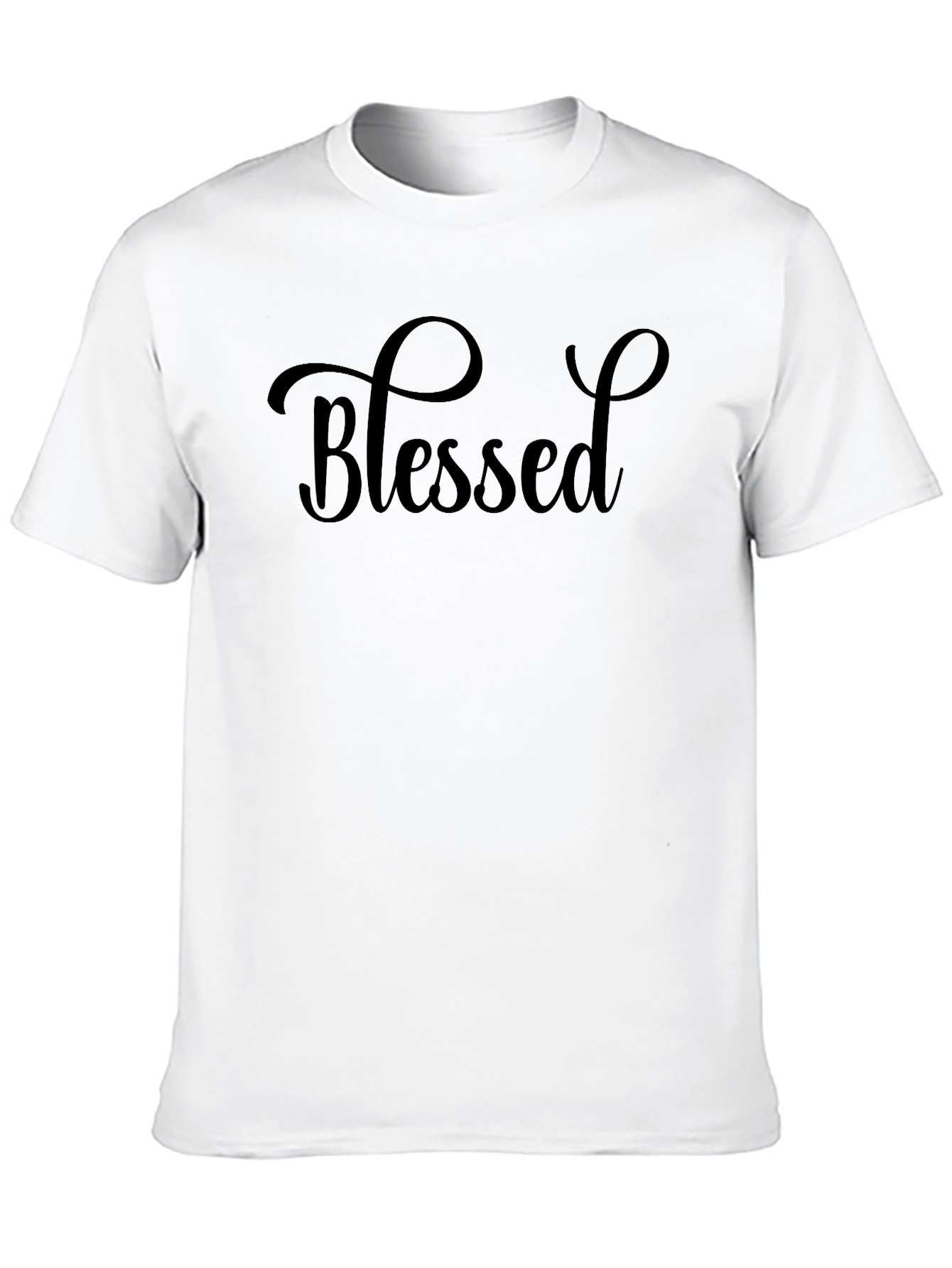 Camiseta Negra Bendecido para Hombre