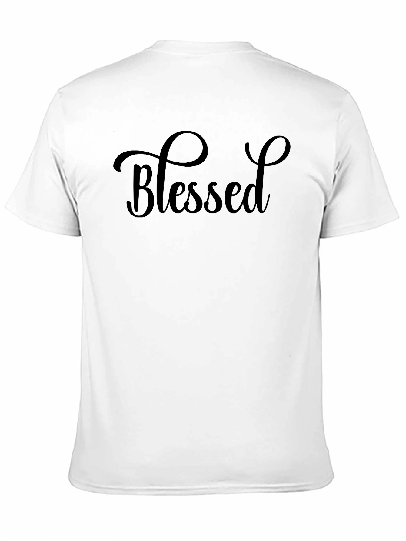 Camiseta Negra Bendecido para Hombre