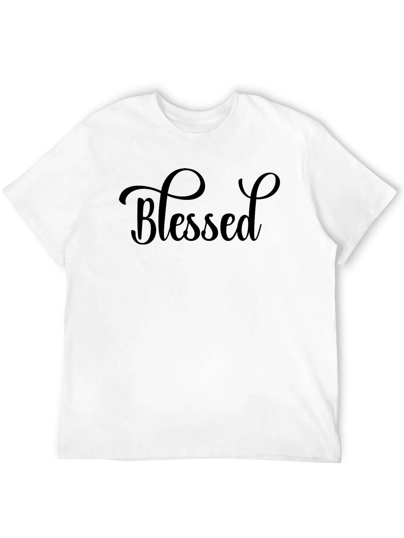 Camiseta Negra Bendecido para Hombre