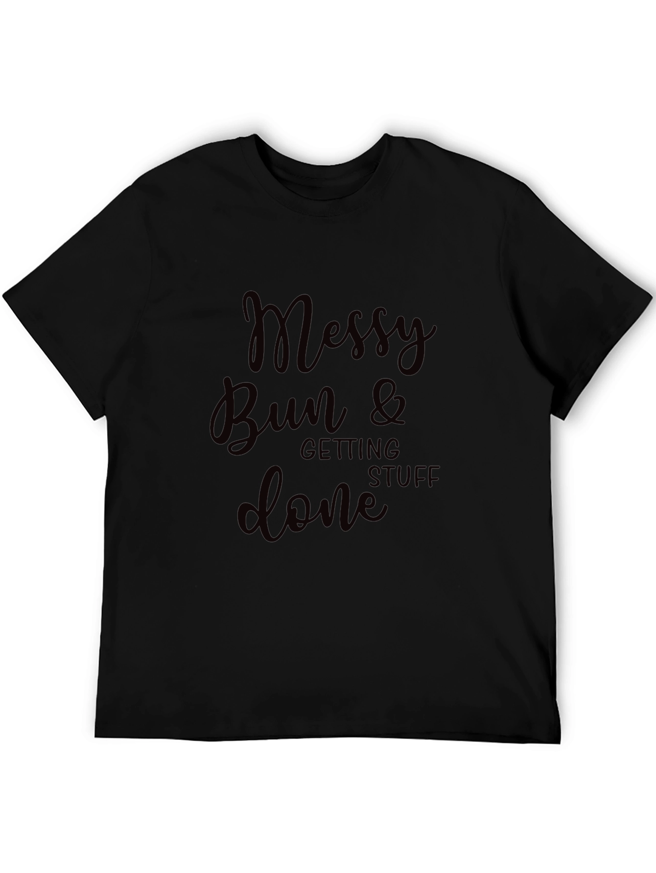 Camiseta Negra Messy Bun & Getting Stuff Done